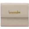 Braccialini Basic Portafoglio modello continental piccolo, in pelle di colore oro con la logatura in rilievo dorata.