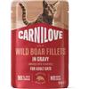Carnilove Umido Gatto Adulto Filetti in Salsa Cinghiale e Camomilla 85 g