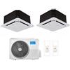 Midea Climatizzatore Dual Split Midea Cassetta A 4 Vie 60 X 60 9000+9000 R32 A++/A+ M2oe-18hfn8-Q