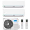 Midea Climatizzatore Midea Dual Split Evolution 12000+12000 Btu Con Gas R32 Wi-Fi Integrato A++/A+ M3oa-27hfn8-Q