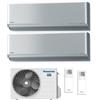 Panasonic Climatizzatore Panasonic Dual R32 Etherea Z Grigio Wi-Fi 7000+7000 Btu Cu-2z41tbe A+++/A++