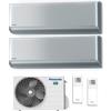 Panasonic Climatizzatore Panasonic Dual R32 Etherea Z Grigio Wi-Fi 7000+7000 Btu Cu-2z50tbe A+++/A++