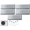 Panasonic Climatizzatore Panasonic Penta R32 Etherea Z Grigio Wi-Fi 7+7+7+9+12 Btu Cu-5z90tbe A+++/A++