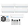 Midea Climatizzatore Midea Penta Split Evolution 9000+12000+12000+12000+12000 Btu Con Gas R32 Wi-Fi Integrato A++/A+ M5oe-42hfn8-Q