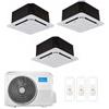 Midea Climatizzatore Trial Split Midea Cassetta A 4 Vie 60 X 60 12000+12000+12000 R32 A++/A+ M4o-36fn8-Q