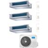 Midea Climatizzatore Trial Split Midea Canalizzata 12000+12000+12000 Btu Gas R32 M3oa-27hfn8-Q Wi-Fi