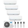 Midea Climatizzatore Midea Quadri Split Evolution 9000+12000+12000+18000 Btu Con Gas R32 Wi-Fi Integrato A++/A+ M4o-36fn8-Q