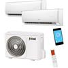 Ferroli Climatizzatore Dual Split Ferroli Giada M 9000+9000 Btu Gas R-32 Wi-Fi A++/A+ Unita Esterna 18-2