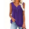 Top Canotta Donna Camisole Smanicata Con Frange Solido Traspirante Nero
