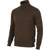 Scotch & Soda Maglione Uomo L Marrone Melange Collo Alto Maglia Stretto