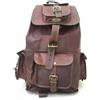 Fatto a mano 20" Zaino Vintage In Vera Pelle Uomo Laptop Tote Viaggio Scuola Outdoor