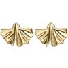 Emporio Armani Orecchini Donna in ottone o acciaio inossidabile con chiusura a bottone, Oro biondo
