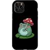 Cottagecore Frog Mushroom Lily Pad Cute Custodia per iPhone 11 Pro Carino Rana Fungo Ombrello Lily Pad Cottagecore Cartoon Art