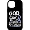 Stomach Cancer Warrior Gifts for Women a Custodia per iPhone 15 Consapevolezza del cancro allo stomaco Pervinca Novembre Cancro allo stomaco