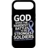 Stomach Cancer Warrior Gifts for Women a Custodia per iPhone Air Consapevolezza del cancro allo stomaco Pervinca Novembre Cancro allo stomaco