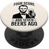 St Paddys Day Lager Drinkers Saint Patri Quattro punteggi e sette birre fa | Divertente Lincoln Bere Birra PopSockets PopGrip Adesivo