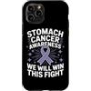 Stomach Cancer Warrior Gifts for Women a Custodia per iPhone 11 Pro Consapevolezza del cancro allo stomaco Pervinca Novembre Cancro allo stomaco