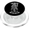 Grandio Design Introverted Intellectual Medio Finger Raccoon I'm Back Did You Miss Me Animale maleducato PopSockets PopGrip per MagSafe