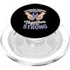 Stomach Cancer Warrior Gifts for Women a Consapevolezza del cancro allo stomaco Pervinca Novembre Cancro allo stomaco PopSockets PopGrip per MagSafe