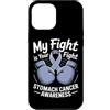 Stomach Cancer Warrior Gifts for Women a Custodia per iPhone 12 Pro Max Consapevolezza del cancro allo stomaco Pervinca Novembre Cancro allo stomaco