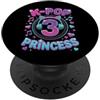 K-Pop Birthday Girls K-Pop Principessa 3° compleanno Ragazze 3 Anni Ragazza PopSockets PopGrip Adesivo