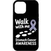 Stomach Cancer Warrior Gifts for Women a Custodia per iPhone 12 Pro Max Consapevolezza del cancro allo stomaco Pervinca Novembre Cancro allo stomaco