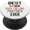 Duck Calling Family Clothing Il miglior partner di chiamata di anatre mai caccia alle anatre PopSockets PopGrip Adesivo