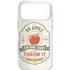 Teacher Sass Studio Custodia per iPhone 17 Pro Max Apple Joke Fruit Humor Funny Daying Retro Citazione