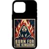 Christian Revival Jesus Fire Kingdom Fai Custodia per iPhone 16 Pro Max Brucia per il revival del fuoco cristiano del regno