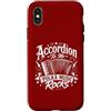 Great Accordion Player Accordionist Gift Custodia per iPhone X/XS Accordion To Me Polka Music Rocks - Funny Polka Music
