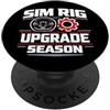 Sim Racing Setup Rig Builder Gift For Si Sim Racing Sim Racer Sim Racing Rig Racing Simulator Virtuale PopSockets PopGrip Adesivo