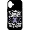 Stomach Cancer Warrior Gifts for Women a Custodia per iPhone 16 Plus Consapevolezza del cancro allo stomaco Pervinca Novembre Cancro allo stomaco
