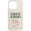 Coffee and Bookis Themed Apparels Women Custodia per iPhone 15 Pro Max Caffè E Libri Retro Reader Cafe