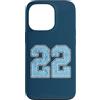 Number 22 Jersey Player Uniform #22 Gift Custodia per iPhone 13 Pro Divisa da giocatore numero 22 blu e bianco #22