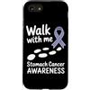 Stomach Cancer Warrior Gifts for Women a Custodia per iPhone SE (2020) / 7/8 Consapevolezza del cancro allo stomaco Pervinca Novembre Cancro allo stomaco