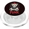 Emo Bear Gothic Teddy Designs Orsetto punk gotico alternativo emo ribelle animale PopSockets PopGrip per MagSafe