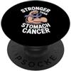 Stomach Cancer Warrior Gifts for Women a Consapevolezza del cancro allo stomaco Pervinca Novembre Cancro allo stomaco PopSockets PopGrip Adesivo