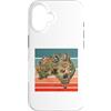 Mappa dell'Australia fauna selvatica can Custodia per iPhone 16 Mappa dell'Australia fauna selvatica canguro koala vombato