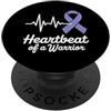 Stomach Cancer Warrior Gifts for Women a Consapevolezza del cancro allo stomaco Pervinca Novembre Cancro allo stomaco PopSockets PopGrip Adesivo