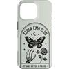 Emo Moms Club Retro Designs Custodia per iPhone 16 Pro Elder Emo Club, farfalla gotica, scheletro, luna rosa