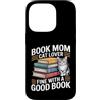 Reading Cat Lover Bookworm Mom Sunset Custodia per iPhone 14 Pro Prenota Mom Cat Lover va bene con una buona lettura