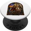 Holy Art Jacob Wrestling The Angel At Dawn Cattedrale Mosaico Opera d'arte PopSockets PopGrip Adesivo