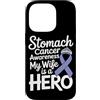Stomach Cancer Warrior Gifts for Women a Custodia per iPhone 14 Pro Consapevolezza del cancro allo stomaco Pervinca Novembre Cancro allo stomaco