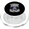 Stomach Cancer Warrior Gifts for Women a Consapevolezza del cancro allo stomaco Pervinca Novembre Cancro allo stomaco PopSockets PopGrip per MagSafe