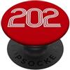 City & State Washington DC 202 Codice Area Residente locale Patriot Americano PopSockets PopGrip Adesivo