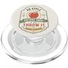 Teacher Sass Studio Apple Joke Fruit Humor Funny Daying Retro Citazione PopSockets PopGrip per MagSafe