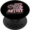Retro Hip Hop DJ Concert Merch for Rap M Artista Hip Hop Rap Estetica Giradischi Grafica PopSockets PopGrip Adesivo