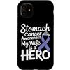 Stomach Cancer Warrior Gifts for Women a Custodia per iPhone 11 Consapevolezza del cancro allo stomaco Pervinca Novembre Cancro allo stomaco