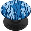 Blue Camouflage Phone Grip Blue Camouflage PopSockets PopGrip Adesivo