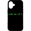 FUNNY PROGRAMMING PRESENTS Custodia per iPhone 16 Sudo rm -rf/Funny Linux Shell Programmazione Coder Coder Pun